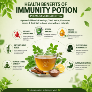 Immunity Potion – Premium Medicated Tea Feature