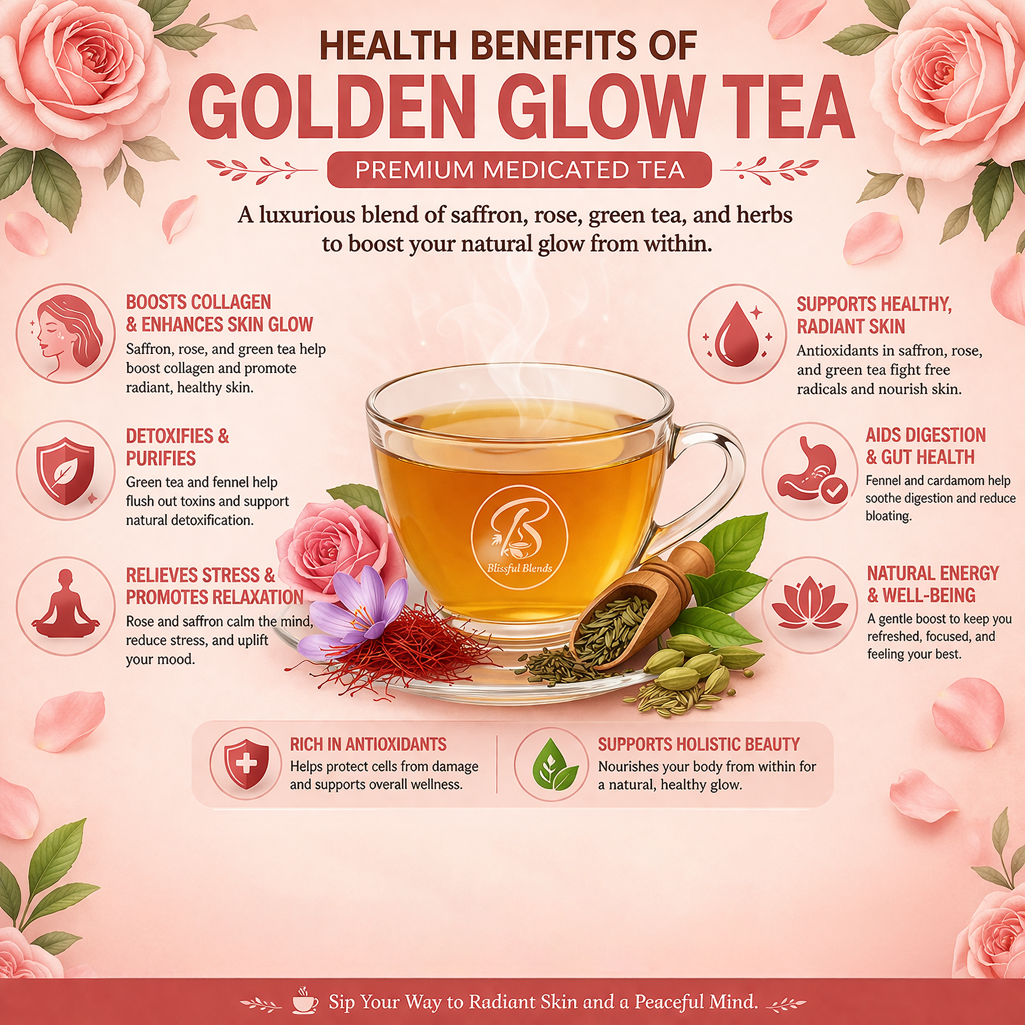 Golden Glow Tea – Premium Medicated Tea Golden Glow Tea – Premium Medicated Tea Benefits