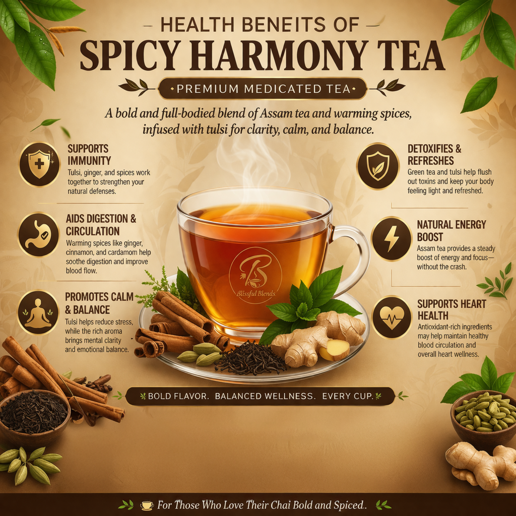 Spicy Harmony Tea – Premium Medicated Tea Benefits