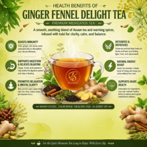 Ginger Fennel Delight Tea – Premium Medicated Tea Benefits