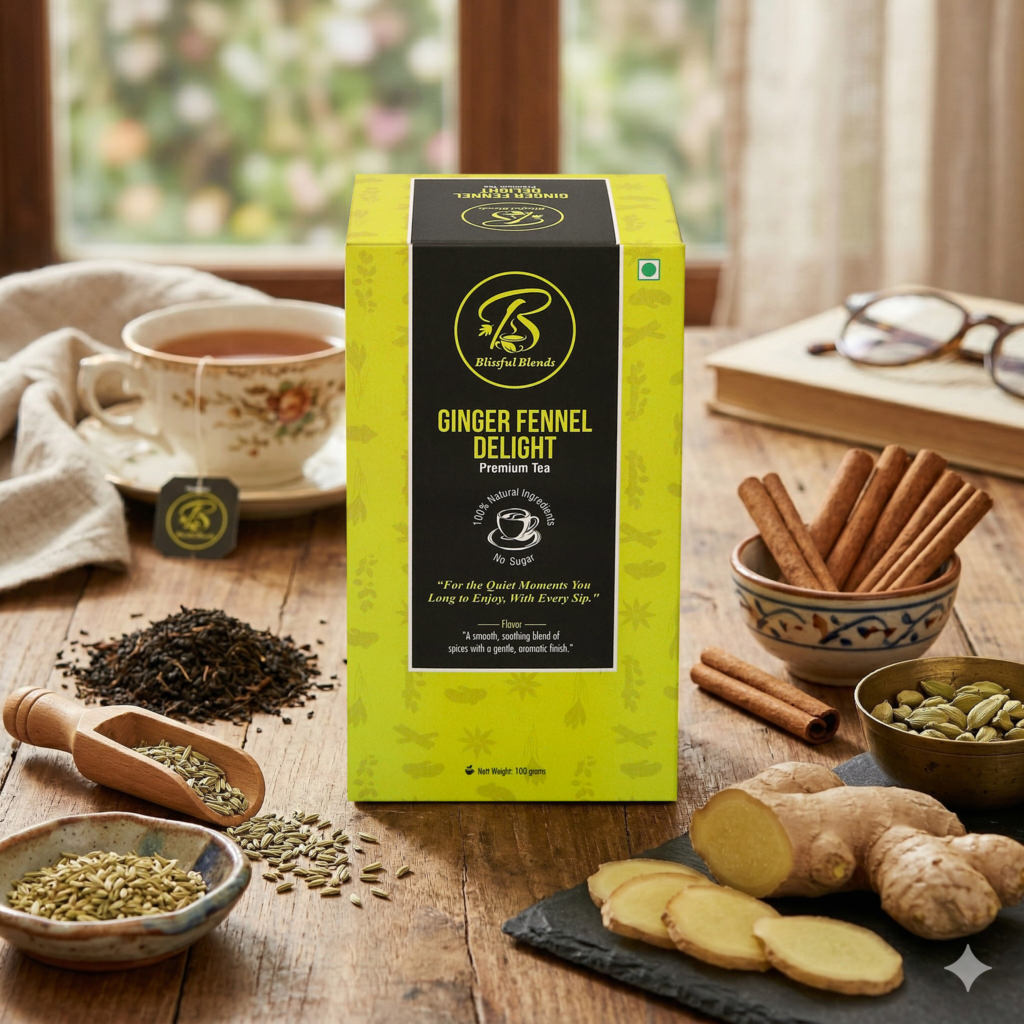 Ginger Fennel Delight Tea – Premium Medicated Tea